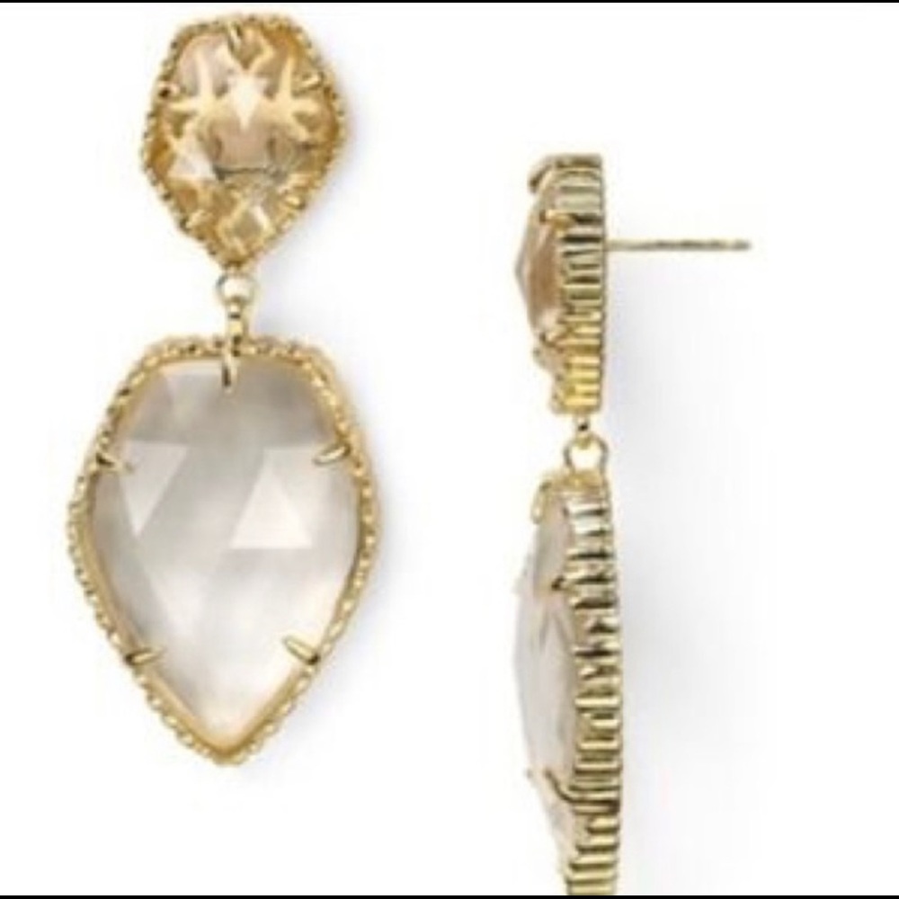 ISO Kendra Scott clear crystal Selma earrings